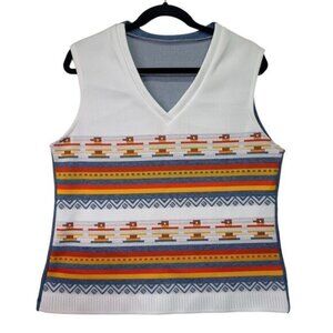 ✌🏼️🕊️☮️Vintage 60/70s style polyester vest size 18 W L